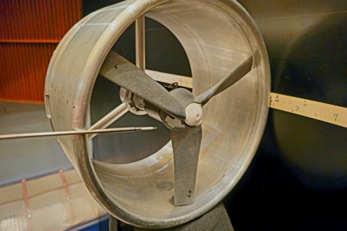 Hot-wire measurement setup for a BLI configuration, featuring a ducted fan installed adjacent to a curved airframe surface. The setup enables high-resolution velocity field analysis to uncover the aerodynamic origin of the haystacking noise pattern and its link to perceived noise.